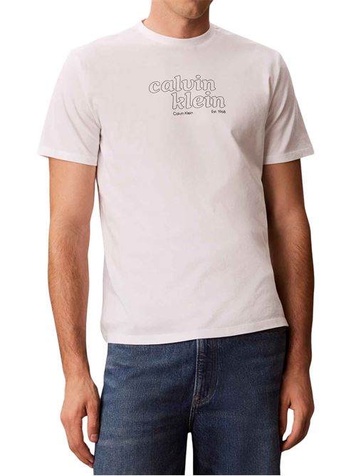 T-shirt con logo Calvin Klein Jeans | LV04RG807GYAF